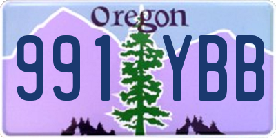 OR license plate 991YBB