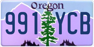 OR license plate 991YCB