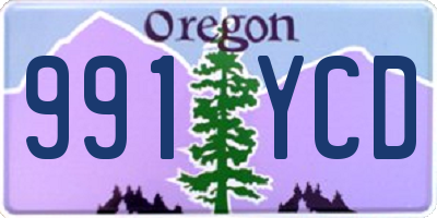 OR license plate 991YCD