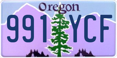 OR license plate 991YCF