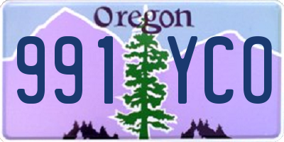 OR license plate 991YCO