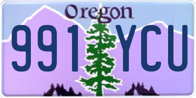 OR license plate 991YCU