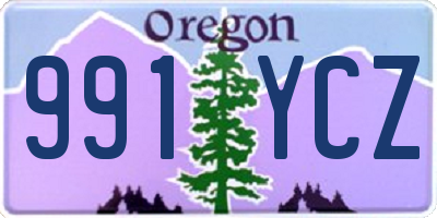 OR license plate 991YCZ