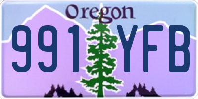 OR license plate 991YFB