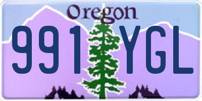 OR license plate 991YGL