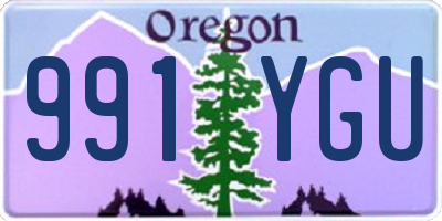 OR license plate 991YGU