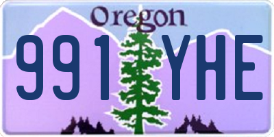 OR license plate 991YHE