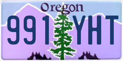 OR license plate 991YHT