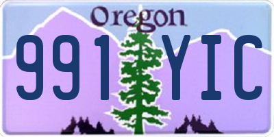 OR license plate 991YIC