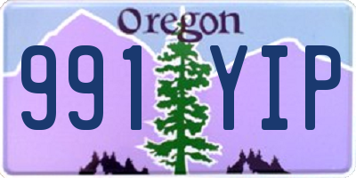 OR license plate 991YIP