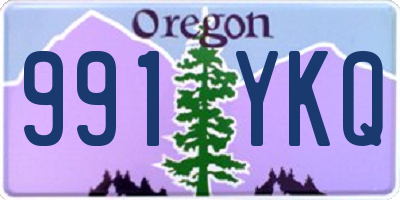 OR license plate 991YKQ