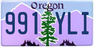 OR license plate 991YLI