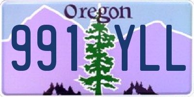 OR license plate 991YLL