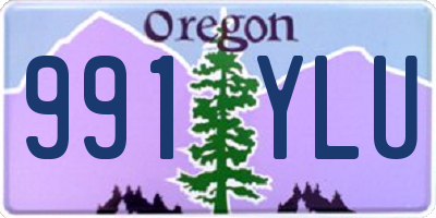 OR license plate 991YLU