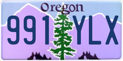 OR license plate 991YLX