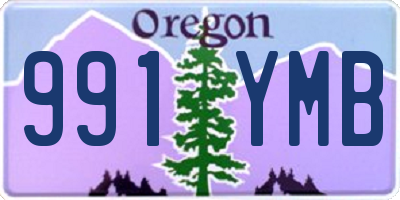 OR license plate 991YMB