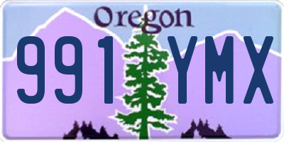 OR license plate 991YMX