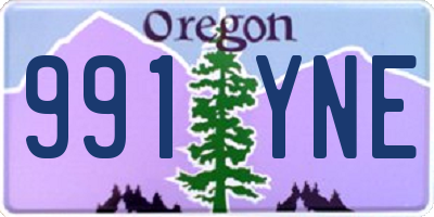 OR license plate 991YNE