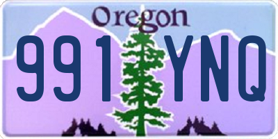 OR license plate 991YNQ