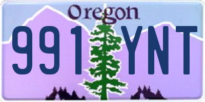 OR license plate 991YNT