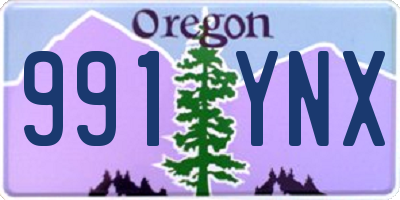 OR license plate 991YNX