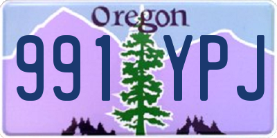 OR license plate 991YPJ