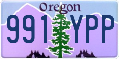 OR license plate 991YPP