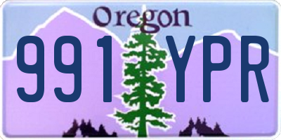 OR license plate 991YPR