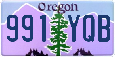 OR license plate 991YQB
