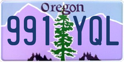 OR license plate 991YQL