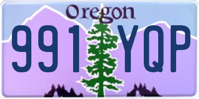 OR license plate 991YQP