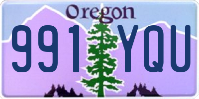 OR license plate 991YQU