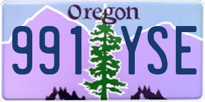 OR license plate 991YSE