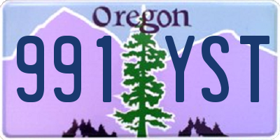 OR license plate 991YST