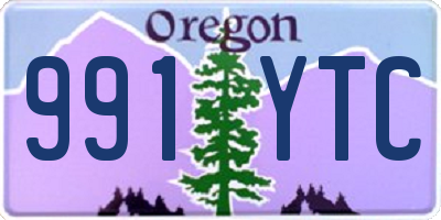 OR license plate 991YTC