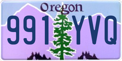 OR license plate 991YVQ