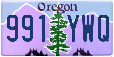 OR license plate 991YWQ