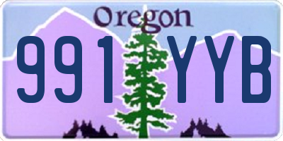 OR license plate 991YYB