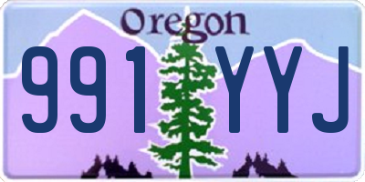 OR license plate 991YYJ