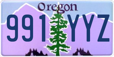 OR license plate 991YYZ