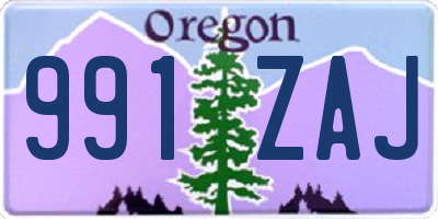 OR license plate 991ZAJ