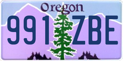 OR license plate 991ZBE