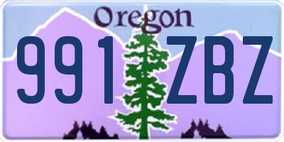 OR license plate 991ZBZ