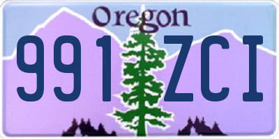 OR license plate 991ZCI