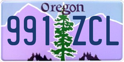 OR license plate 991ZCL