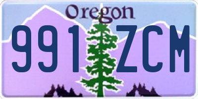 OR license plate 991ZCM