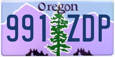 OR license plate 991ZDP