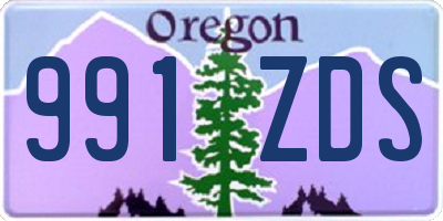 OR license plate 991ZDS