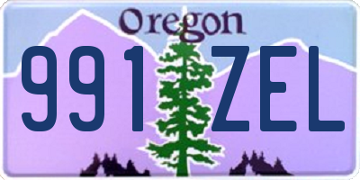 OR license plate 991ZEL