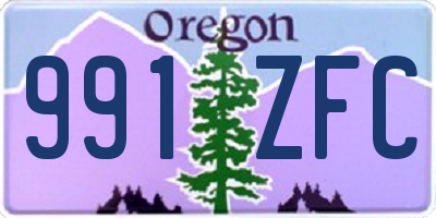 OR license plate 991ZFC